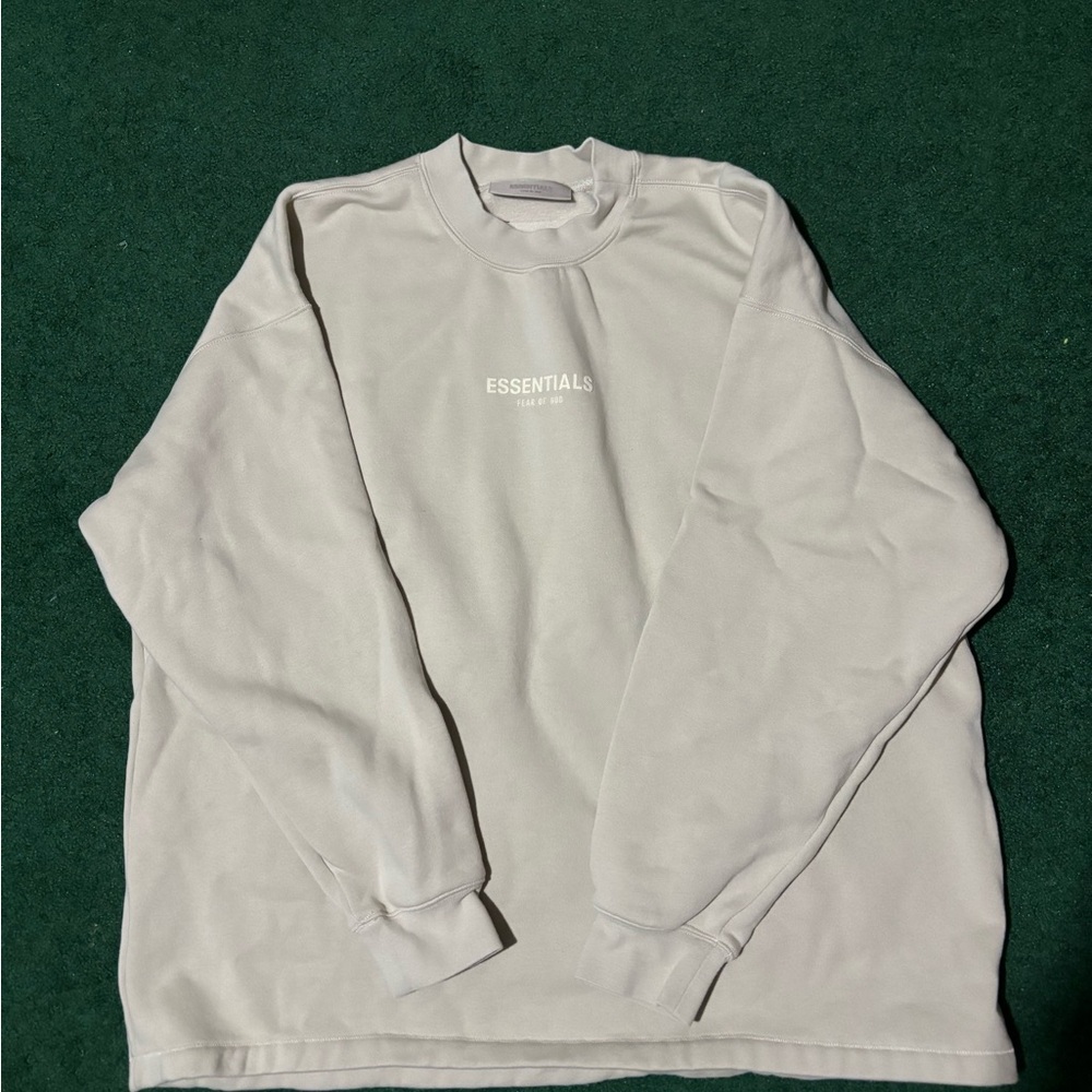 Essentials Fear of God men’s Large Oatmeal Sweatshirt